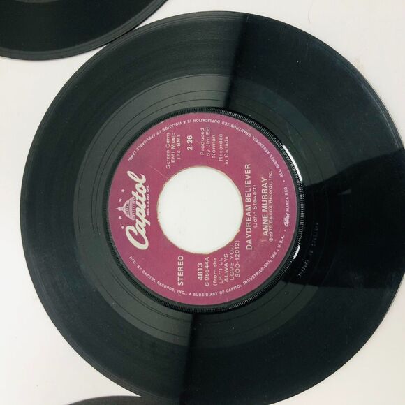 VTG Pop 45 RPM 7" Vinyl Records Tom Jones Anne Murray Hall & Oates Wayne Newton - Picture 6 of 11